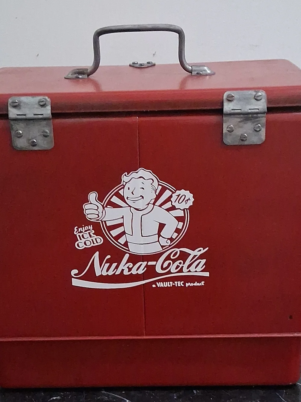 Fallout Nuka Cola Vault Boy Vintage Metal Wet/Dry Multi Level Cooler